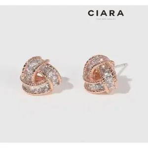 [씨아라]CIARA 14K Jenne 뫼비우스볼 라인샤이닝 귀걸이(SilverPin)