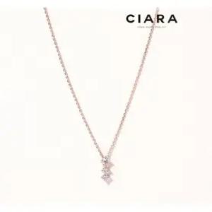 [씨아라]CIARA 14K Riomaggiore 쓰리캐럿 목걸이(GoldPlated)
