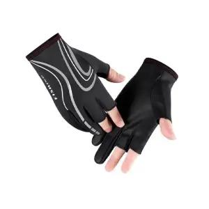 TBZ 3컷 낚시 논슬립 방수 장갑(블랙)