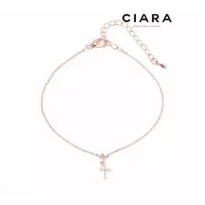 [씨아라]CIARA 14K Gorga 빅캐럿 링크로스 팔찌(GoldPlated)
