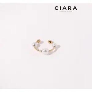 [씨아라]CIARA 14K Follo 쓰리진주이어커프스 귀걸이(GoldPlated)