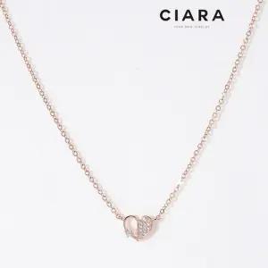 [씨아라]CIARA 14K Chieri 하프샤이닝 러블리 하트 목걸이(GoldPlated)