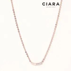 [씨아라]CIARA 14K Riomaggiore 라운드스틱 크로스 목걸이(GoldPlated)
