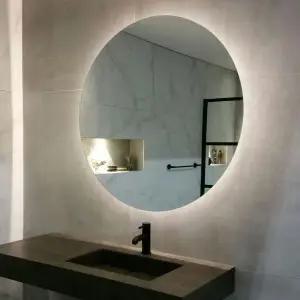 [오너클랜]LED 원형 700파이 욕실 화장대 간접조명 3색디밍 거울