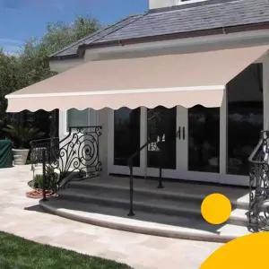 무타공 기둥식 어닝 차양식 비가림막 테라스 고정 천막