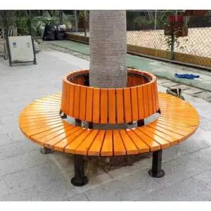 나무 둘레의자 야외 둥근 공원 벤치 원형 나무벤치