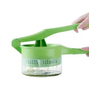 수동 오렌지 착즙기 가정용 L급 녹색 플라스틱 짜개 과일