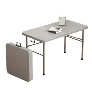 긴 접이식 테이블 이동식 야시장 야외용 휴대용 회의 축제