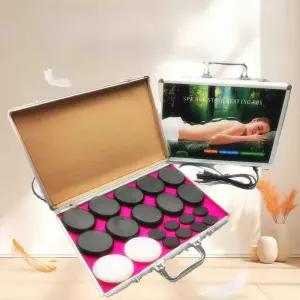 온열 스톤 지압 마사지 괄사 핫스톤 찜질