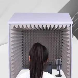 미니 방음 부스 집중 간이 탁상용 휴대용 녹음 책상