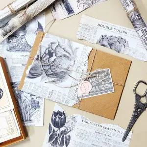 [골드스마일]배경지 사진배경지 빈티지 촬영용 초목 다꾸