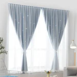 무타공 찍찍이 커튼 거실 침실 펀칭 암막커튼 120x150