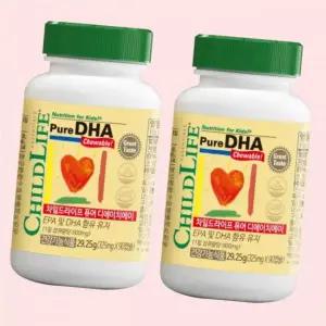 차일드라이프 퓨어 DHA 오메가3 딸기맛 90정 2개 4549151