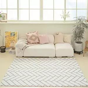 TBZ 마망 방수러그 헤링본 그레이 170x230