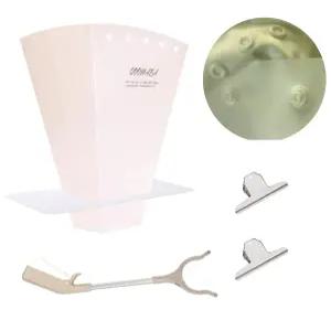 QOMABA 천 기저귀 분무기가 그랩버 리처 도구와 함께 쉴드를 튀깁니다 안정성을 위한 스냅 디자인 한 손