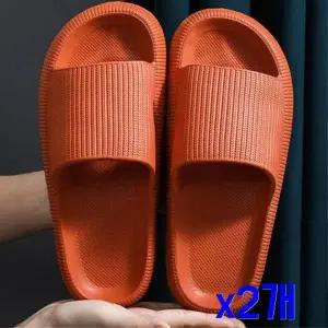 TBZ 논슬립 통굽 위생 슬리퍼(245-250mm) (오렌지) x2개
