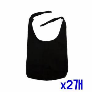 TBZ 심플 리본매듭 데일리 에코백(블랙) x2개