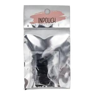 TBZ 블랙 머리끈 대 50p 칼라고무밴드 대용량머리끈 검정 고무줄