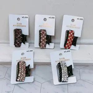 TBZ (균일가5000)성인 큐빅 집게핀 05(색상랜덤)