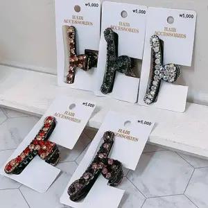 TBZ (균일가5000)성인 큐빅 집게핀 06(색상랜덤)