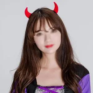 TBZ 간편 축제용품 악마 똑딱이 머리핀 헤어어악세사리