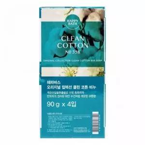 TBZ BTM-M168 컬렉션 클린 코튼 비누 90g x 4개입