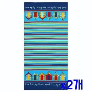 TBZ 극세사 비치 대형 타월(70x150cm) (하우스) x2개