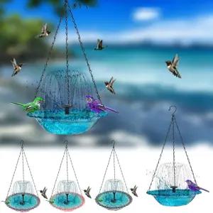 파티오 버드 배스 볼을 위한 ADFLTFC 태양광 걸이식 조류 펌프 분수 발전