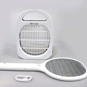 전기 모기채 파리채 해충 나방 벌레 퇴치기 2in1