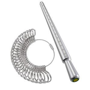 메우 링 사이즈 측정 도구 세트, 맨드릴 통합 주얼리 금속 도구, 측정기용 2pcs 솔리드 Pro 측정을 원뿔형 게이지, 수리 측정, 및 위한