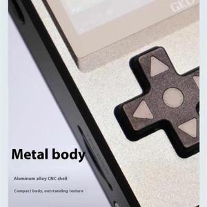 Gkd 픽셀 2 메탈 휴대용 게임 콘솔 레트로 노스탤지어 2.4인치 640x480 IPS 스크린 풀 바디 CNC 맞춤형 선