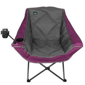 휴대폰 홀더가 있는 노스로드 오버사이즈 접이식 용량 홀더 캐리백 닉용 잔디 패딩 야외 캠핑 해변 300파운드 튼튼한 보라색 의자 하이킹