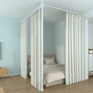 거실 홀딩도어 가림막천 바람 우풍 무관 커튼 책상 차단