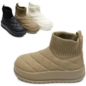 [카미엣뮤즈]키높이 퀼팅 앵클부츠_KM23w155