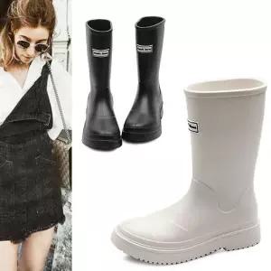 [카미엣뮤즈]레터링 레인 부츠_KM23s129