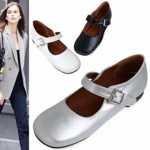 [카미엣뮤즈]라운드 토 메리제인 플랫_KM22w049