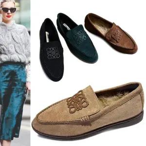 [카미엣뮤즈]스티치 팬단트 퍼 로퍼_KM22w266