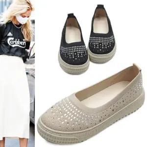 [카미엣뮤즈]글리터링 비즈 니트 플랫_KM23s081