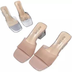 [카미엣뮤즈]클리어 힐 슬리퍼 뮬_KM23s196