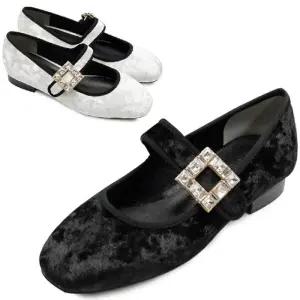 [카미엣뮤즈]큐빅 팬던트 메리제인 플랫_KM23w039