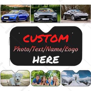 맞춤 자동차 앞 유리 차양 된 디자인 자신의  로고 이름 선 바이저 보호기 알루미늄 호일 55 X 30 In