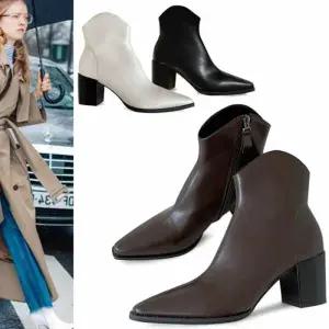 [카미엣뮤즈]스틸레토 앵클 힐 부츠_KM22w046