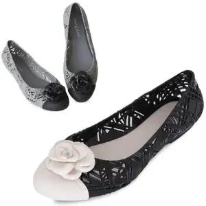 [카미엣뮤즈]코사지 젤리 플랫_KM24s172