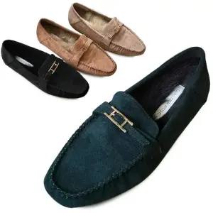 [카미엣뮤즈]스티치 퍼 로퍼_KM23w228