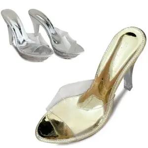 [카미엣뮤즈]클리어 탑 뮬 힐 슬리퍼_KM24s332