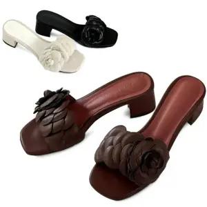 [카미엣뮤즈]코사지 뮬 슬리퍼_KM24s200