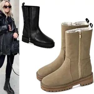 [카미엣뮤즈]롱 지퍼 퍼 부츠_KM22w257