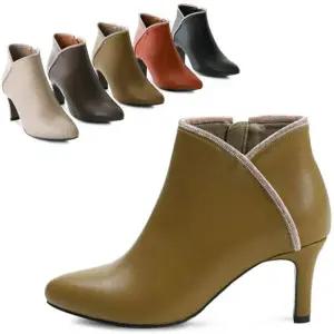 [카미엣뮤즈]숏 앵클힐 부츠_KM23w053