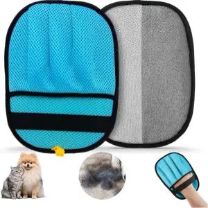 개와 고양이를 위한 JMFANGLIU 애완동물 제모 장갑 업그레이드된 5손가락 정전기 매직 브러시 및 의류 소파