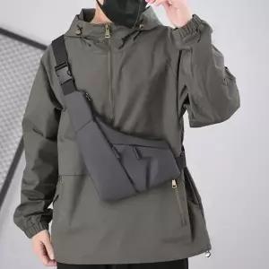 삼각형 캐주얼 힙색 슬링백 가방 남녀공용 편리한 휴대용 가벼운